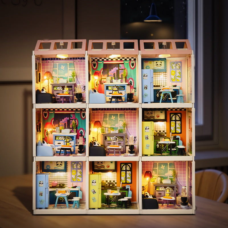 Knowme IIECREATE Super Dreammaker series Magnetic Puzzle Plastic Wood for Dollhouse